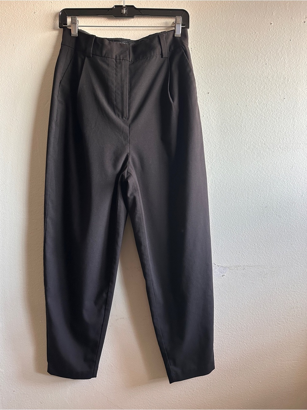 Frank & Oak Amelia Coupe Retro Vintage Fit Black Trouser Casual Pants Size 8
